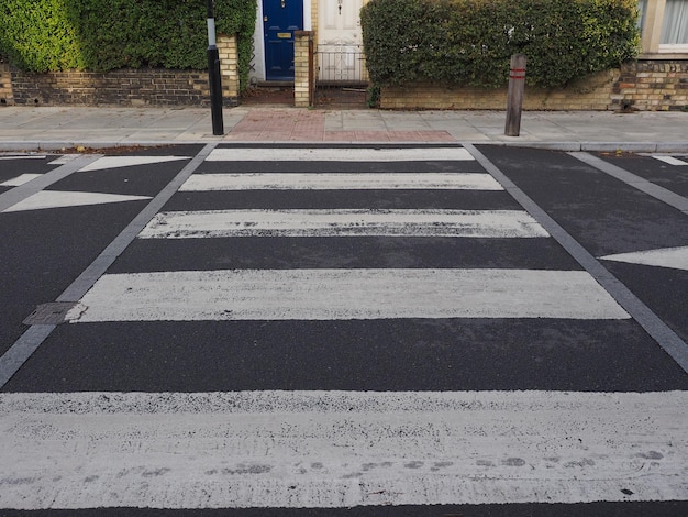 Zebra crossing for pedestrians