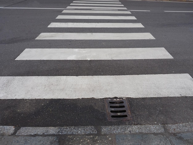 Zebra crossing sign