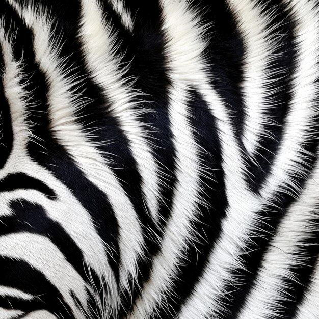 Zebra fur animal banner Generate Ai