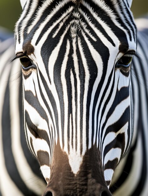 Foto zebra gegenereerd door ai