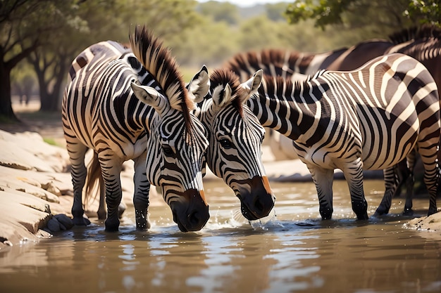 zebra grazing