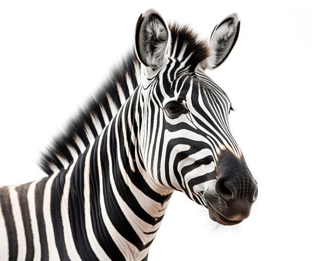 zebra isolated on background