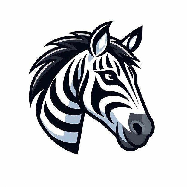 Zebra mascot logo