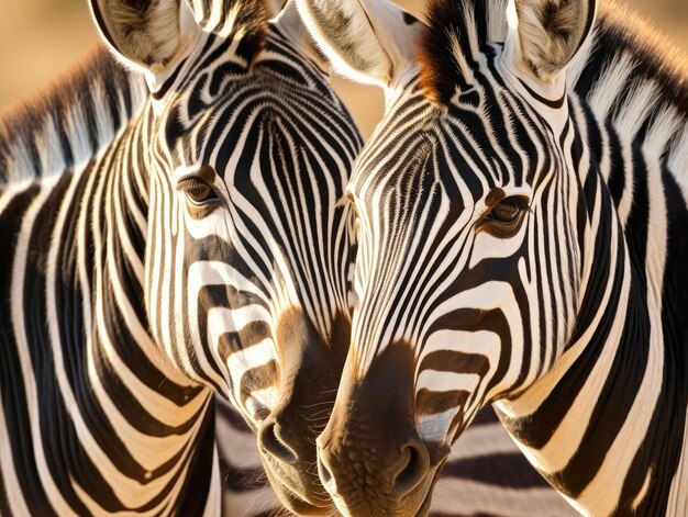 Foto zebra's close-up in het wild