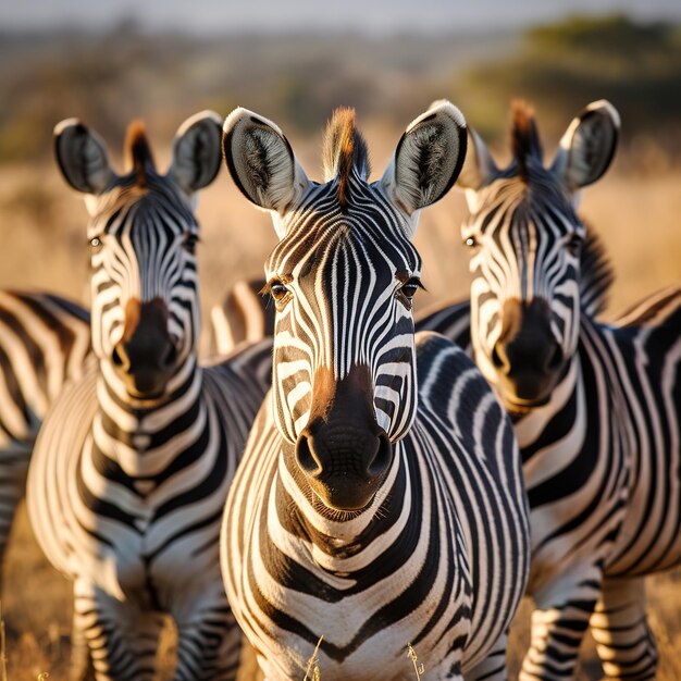 Foto la zebra nella savana