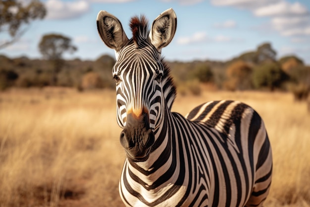 Zebra in the wild