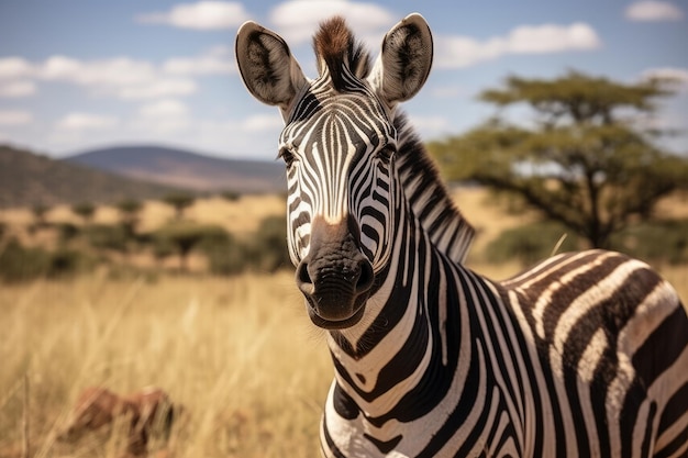 Zebra in the wild