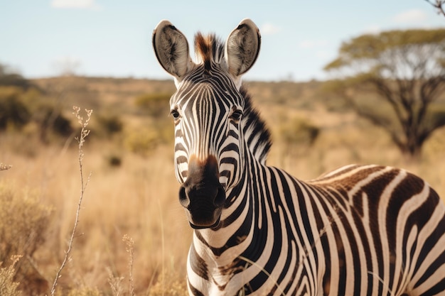 Zebra in the wild