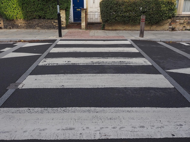 Zebrapad voor voetgangers