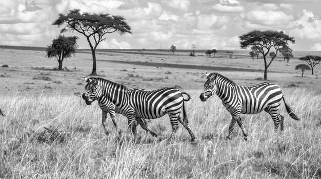 Photo zebras found in the serengeti national park in tanzania