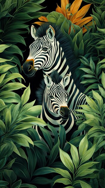 a zebras in the jungle