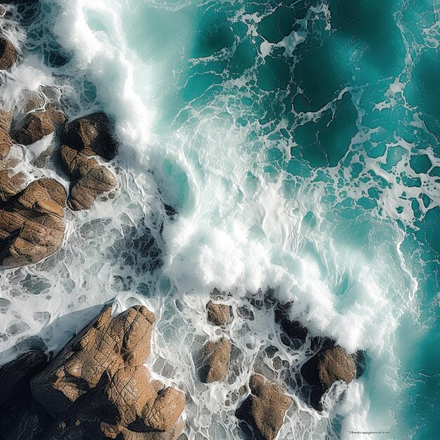 zee golven luchtfoto