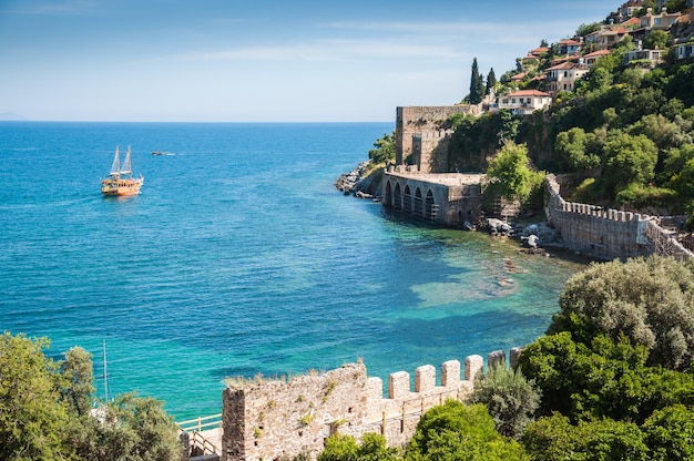 zee strand in Alanya, Turkije