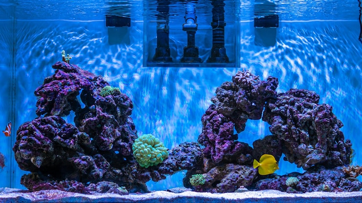 Foto zeeaquarium koraal aquarium
