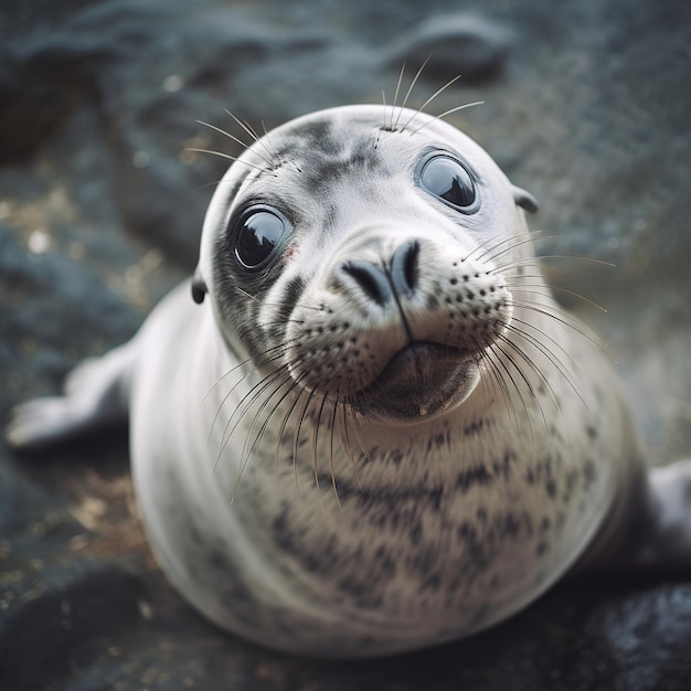 Zeeleeuw in de zee van dichtbij