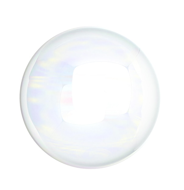Zeepbellenblazer 3d render geïsoleerd op een witte achtergrond