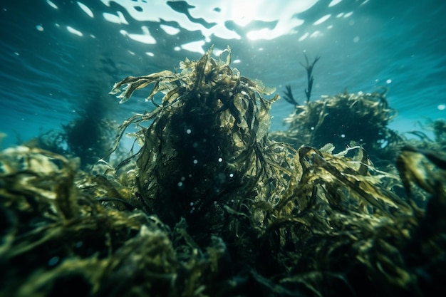 zeeplant in de oceaan