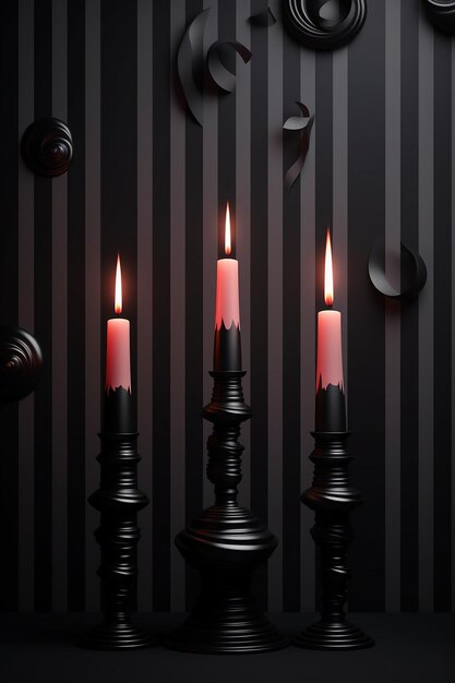 Zeer creatief Minimal 3D Candlemas Day poster ontwerp gemaakt met generatieve AI