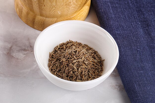 Photo zeera seeds seasoning in the bowl