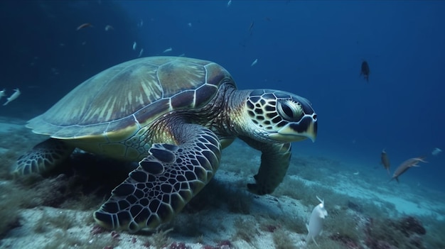 Zeeschildpadden eten plastic onder de zee