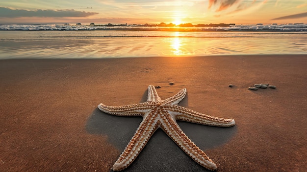 Zeesterren op het strand.