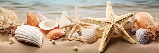 Zeesterren op het zand op het strand