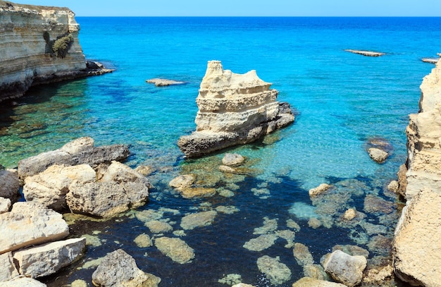 Zeestrand Spiaggia della Punticeddha Salento Italië