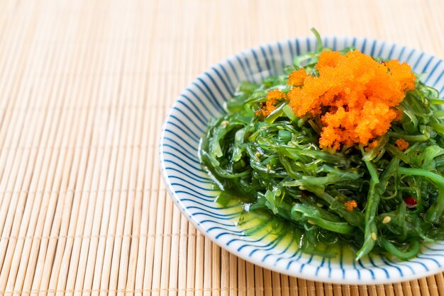 Zeewiersalade met garnaleneieren - Japanse stijl