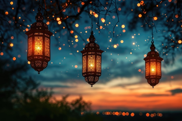 zegen ramadan vibes achtergrond professionele fotografie