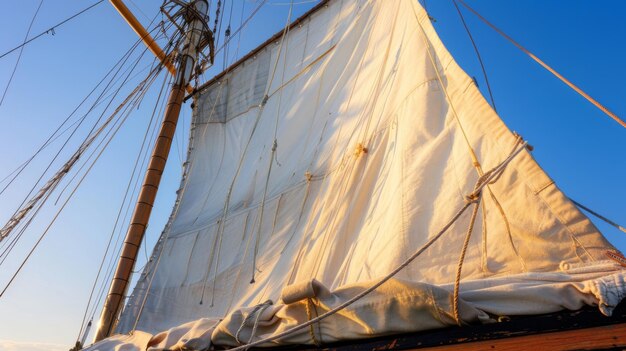 Zeilboot met witte tarp