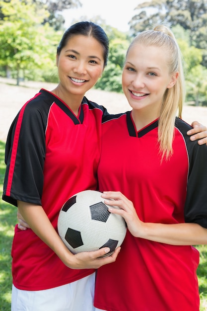 Zekere multi-etnische voetballers