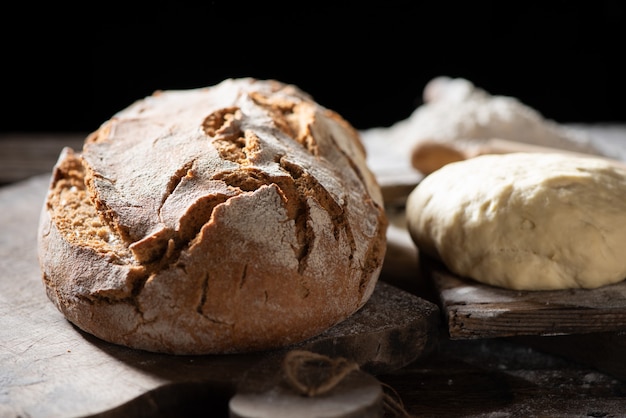 Zelfgebakken brood close-up