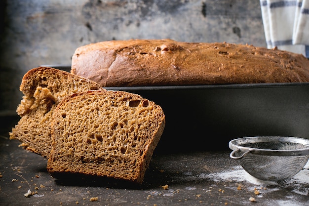 Zelfgebakken roggebrood