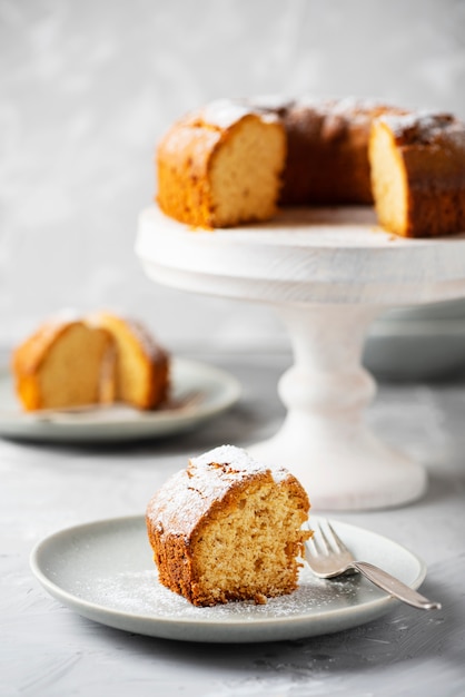 Zelfgemaakte Bundt-cake