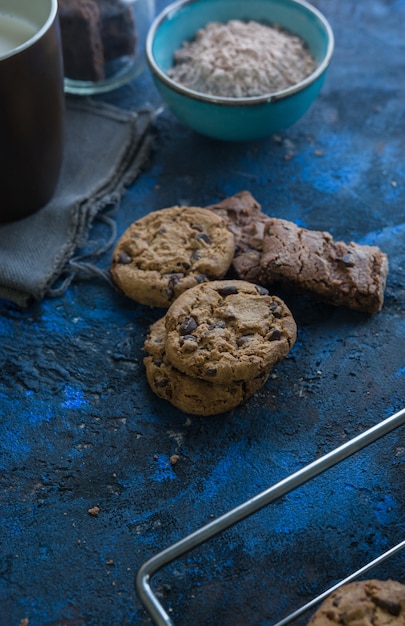 Zelfgemaakte chocolade koekjes