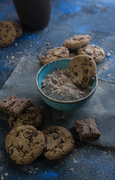 Zelfgemaakte chocolade koekjes