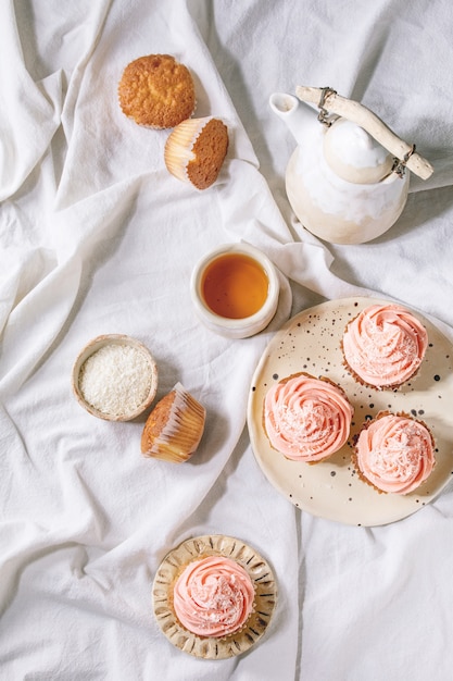 Zelfgemaakte cupcake met buttercream