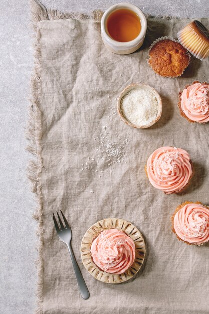 Zelfgemaakte cupcake met buttercream