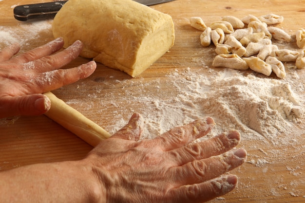 Zelfgemaakte gnocchi