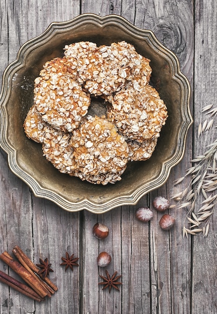 Zelfgemaakte havermoutkoekjes