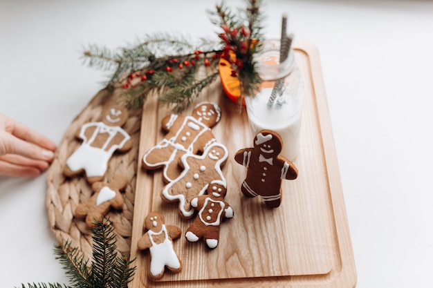 Foto zelfgemaakte ontbijtkoek kerstkoekjes