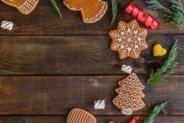 Zelfgemaakte ontbijtkoek kerstkoekjes