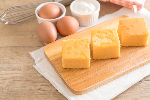 zelfgemaakte oranje cake