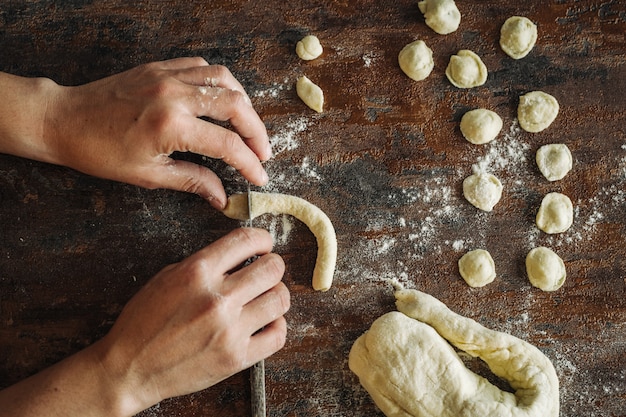 Zelfgemaakte Orecchiette pasta