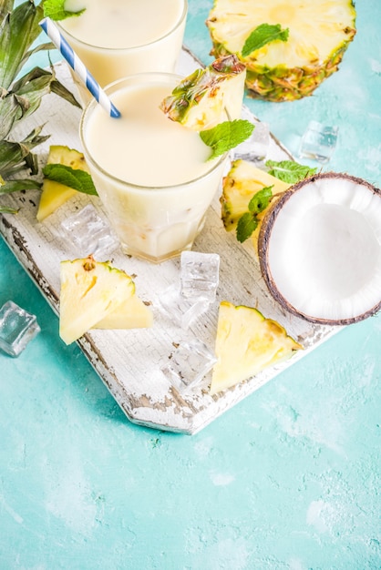 Zelfgemaakte Pina Colada-cocktail