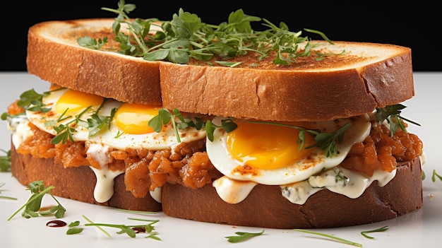 zelfgemaakte sandwiches HD 8K wallpaper Stock Fotografie Afbeelding