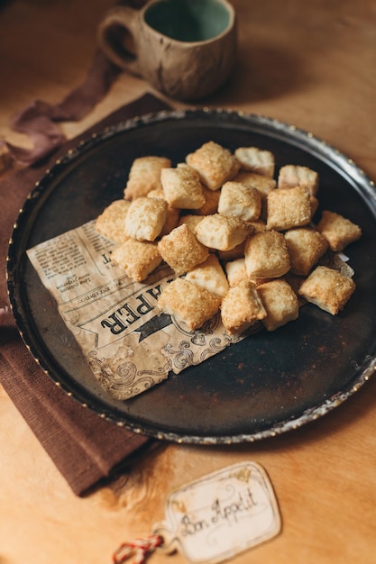 zelfgemaakte taarten, zoete theekoekjes, handgemaakte koekjes