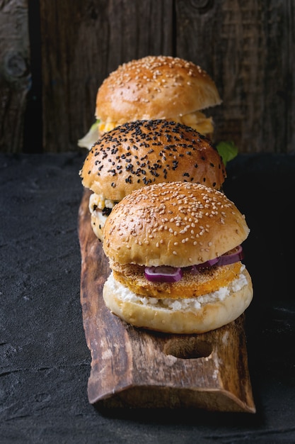 Zelfgemaakte Vegetarische Hamburger