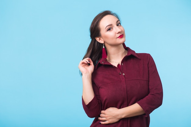 Zelfverzekerde vrouw. Portret van vrouw