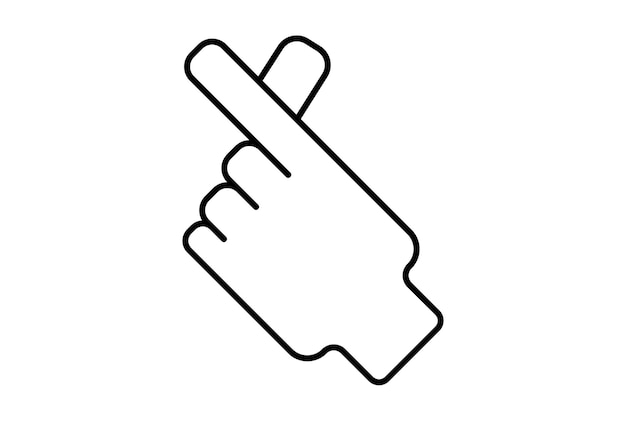 Foto zelfzorg handpictogram gebaar lijn symbool web app teken